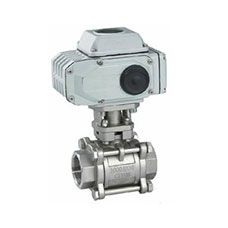 進口電動三片式球閥